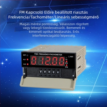 TOKY FM8-A10B digitális tachométer, frekvenciamérő, lineáris sebességmérő, többfunkciós mérőeszköz