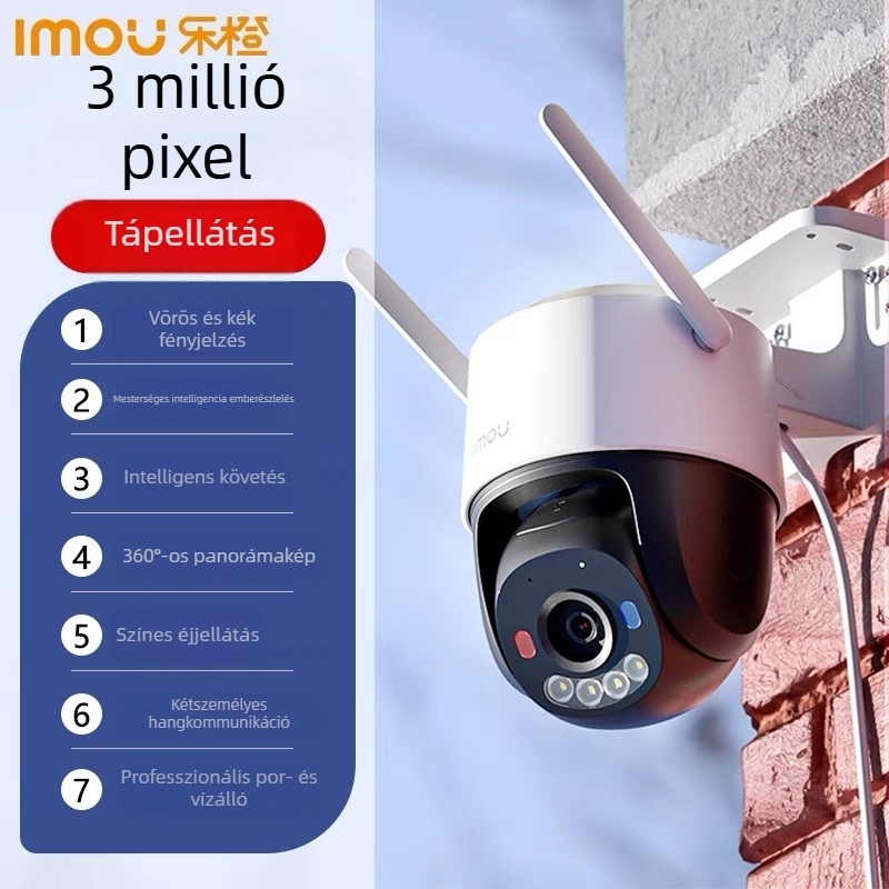 Dahua le orange K7F kültéri megfigyelő kamera, 12V, -20°C-től 55°C-ig, Háttérfény-kompenzáció, Riasztási funkció
