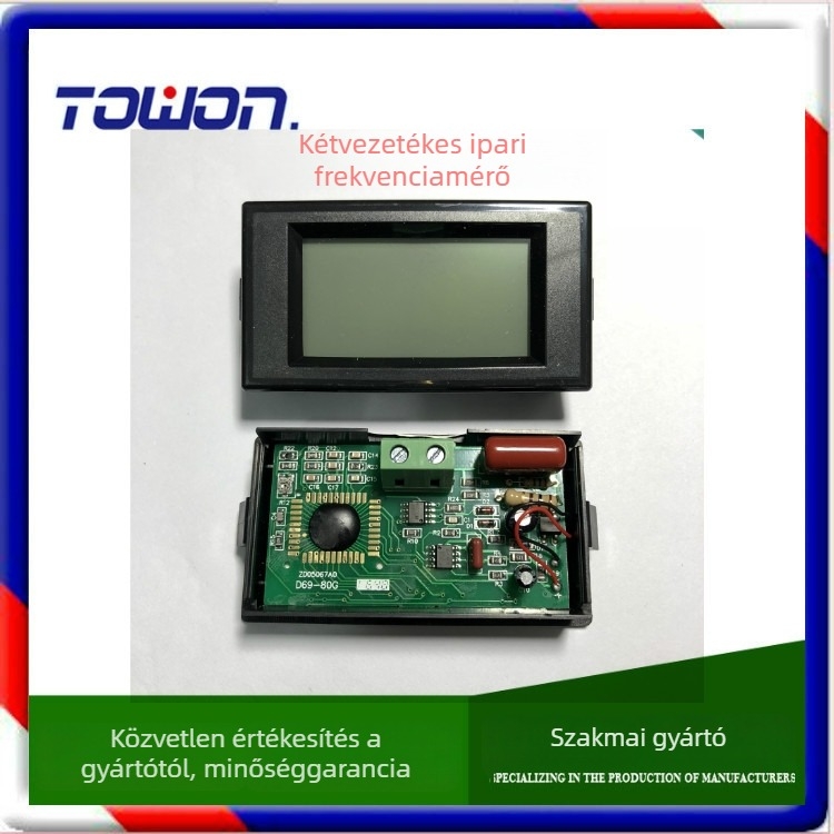D69-HZ LCD digitális frekvenciamérő, AC80-300V tartomány, TOWON
