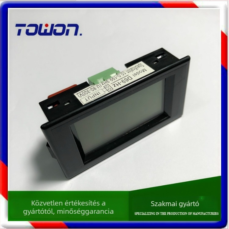 D69-HZ LCD digitális frekvenciamérő, AC80-300V tartomány, TOWON