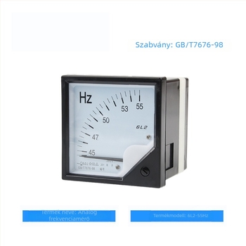6C2/6L2 frekvenciamérő, 0-50 Hz, DC 10 V, 4-20 mA áram- és feszültségmérő