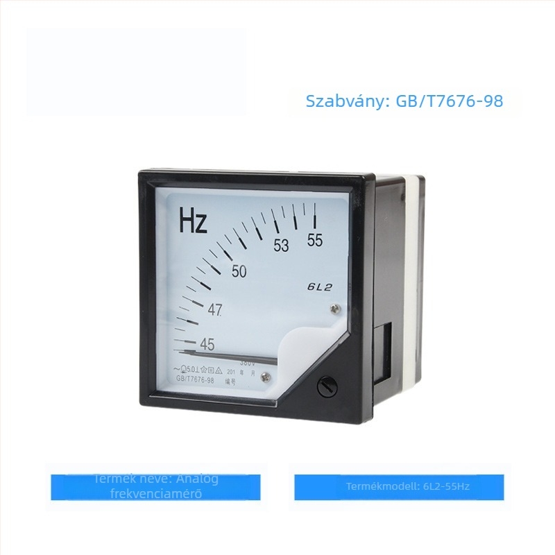 6C2/6L2 frekvenciamérő, 0-50 Hz, DC 10 V, 4-20 mA áram- és feszültségmérő