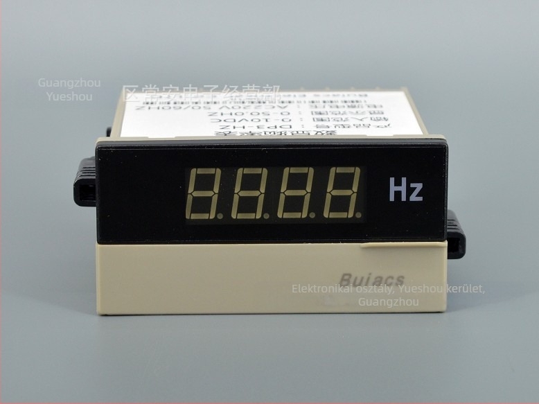 DP3-HZ Digitális FrekvenciaMérő Inverterekhez, 0-50 Hz, Pontosság 0,1%, Bemenet 0-10