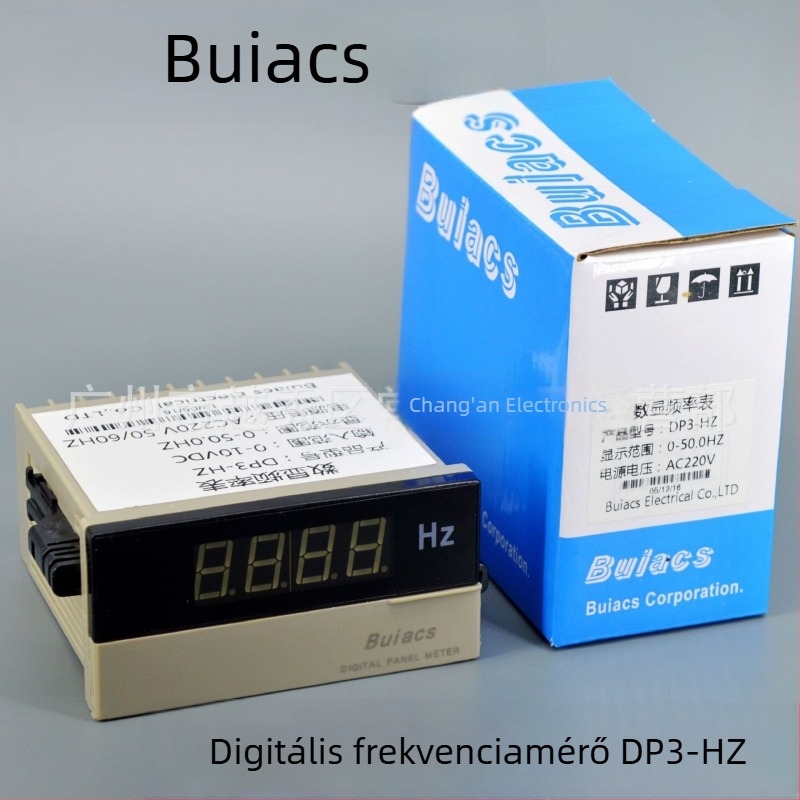 DP3-HZ Digitális FrekvenciaMérő Inverterekhez, 0-50 Hz, Pontosság 0,1%, Bemenet 0-10