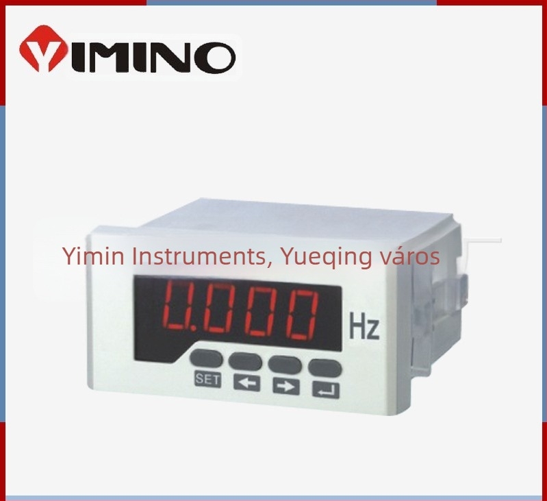 YM-F11 digitális frekvenciamérő egyfázisú rendszerhez, mérési tartomány 5–1000 Hz, pontosság 1,5%, tápellátás 220V/380V, teljesítmény 200