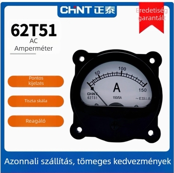 Chint 62T51-A V Hz mutatómérő AC-hoz – ampermérő, voltmérő és frekvenciamérő, szerelt műszer