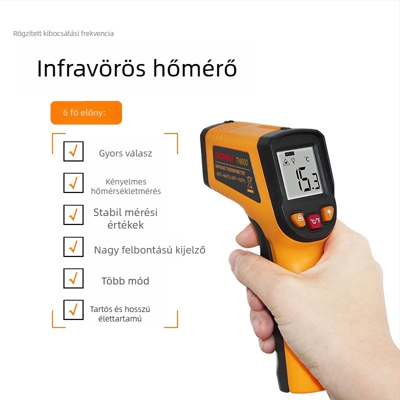 Nomi infravörös hőmérő — kézi hőmérő, ipari elektronikus hőmérő víz- és olajhőmérséklet mérésére, konyhai sütéshez