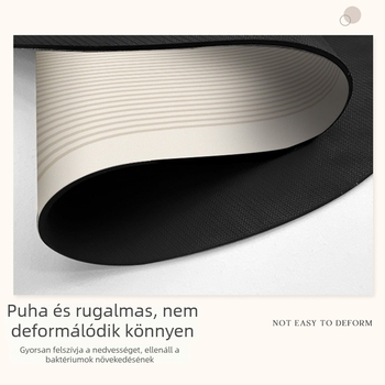 Diatomás iszap fürdőszobai matrac, négyzet alakú, nyomtatott kivitel, Jun Yida, csúszásmentes, nedvszívó, gyorsan száradó