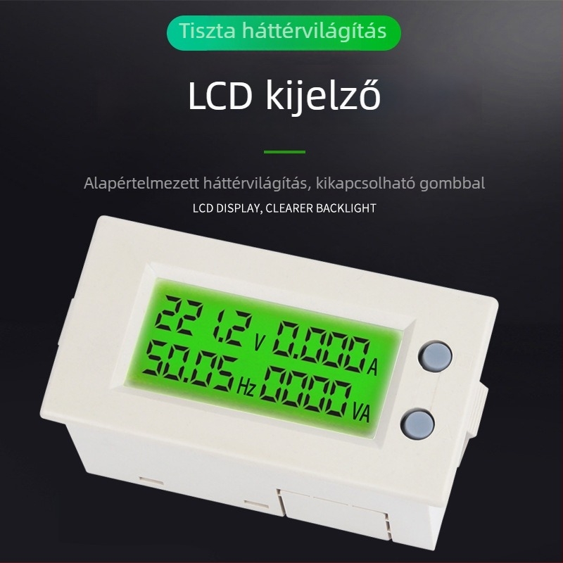 Digitális feszültségmérő AV39 — CHKL otthoni energiafigyelő monitor, amely a feszültséget, áramot, teljesítményt és frekvenciát jeleníti meg (80-300V)
