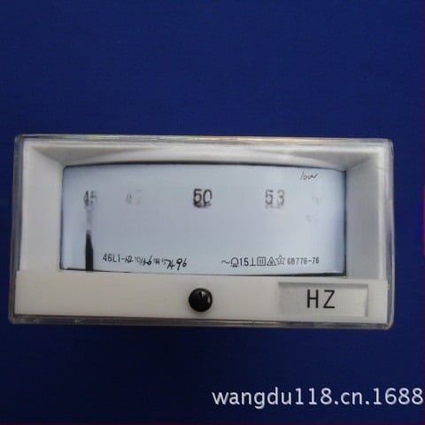 Frekvenciamérő 46L1, 45–50–55 Hz tartomány, 100 V bemenet, Márka: Yueqing chuanqi instrument