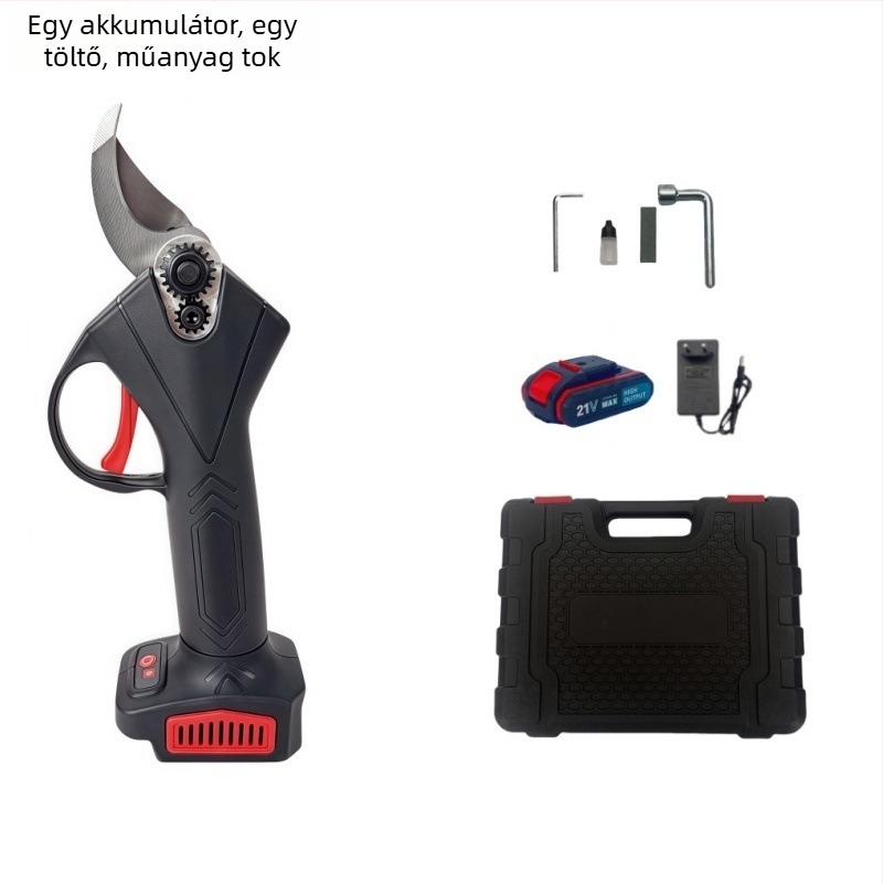 Vezeték nélküli metszőolló Li-ion akkumulátorral, 21V, ágakhoz (16,8–21V tartomány)