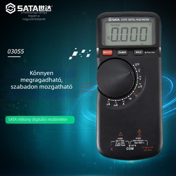 Sata/Shida digitális multiméter frekvenciamérés funkcióval, modell 03005-07