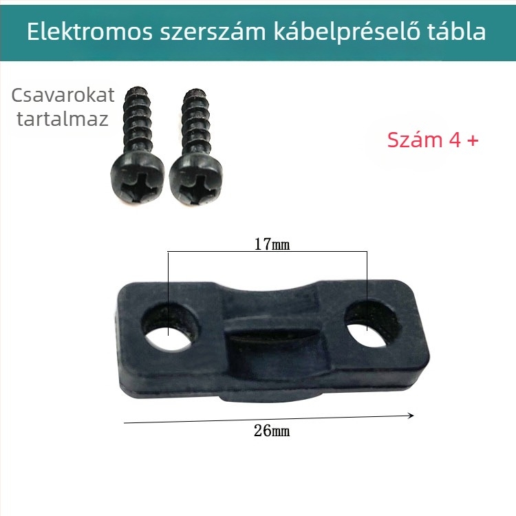 Elektromos szerszámokhoz Crimpelő lemez kiegészítő, 36V, rozsdamentes acélhoz