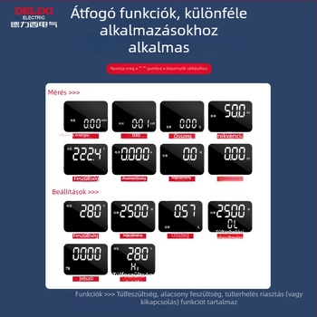 Delixi légkondicionálóhoz készült energiamérő aljzat — energiafogyasztás-monitor és teljesítményteszter