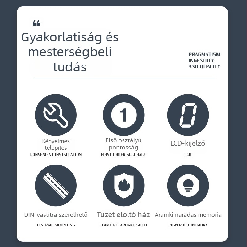 Sínre szerelt mini watt-órás mérő 220V, csomagolás 120 db, minimális rendelés 1, márka QJC Qin Jia