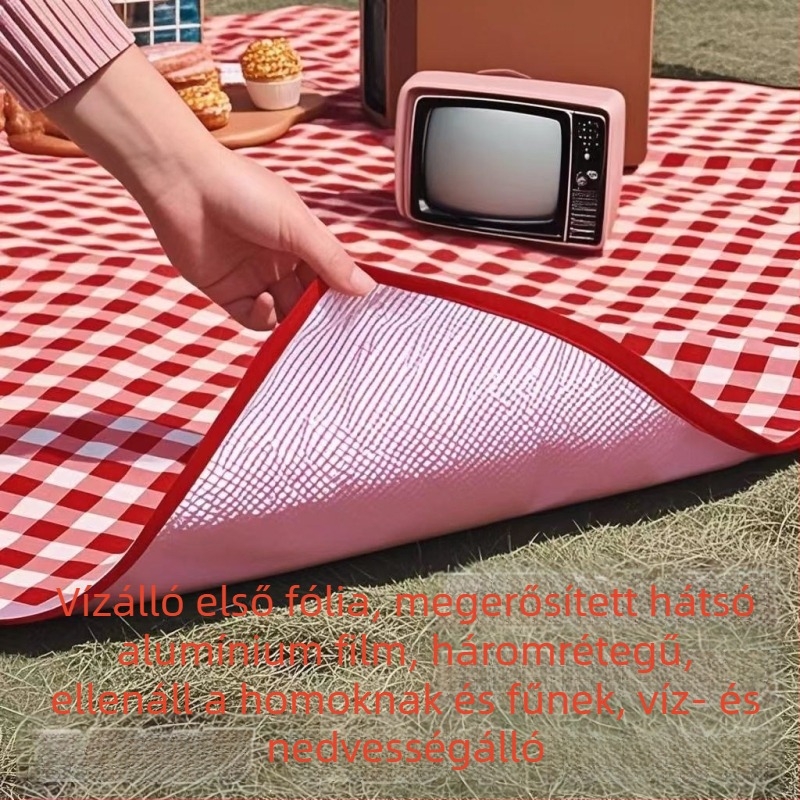 Kültéri piknik matrac, polietilen, vízálló és nedvességálló, vastagított párna, hordozható kempingezéshez