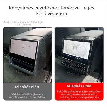 Model 3 Refresh 3 belső alkatrészek — műanyag, ragasztós középkonzol védelem