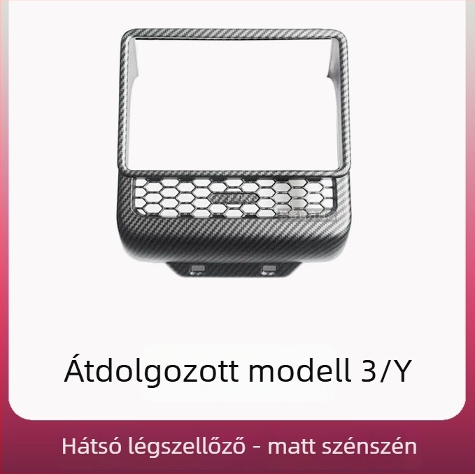 Model 3 Refresh 3 belső alkatrészek — műanyag, ragasztós középkonzol védelem