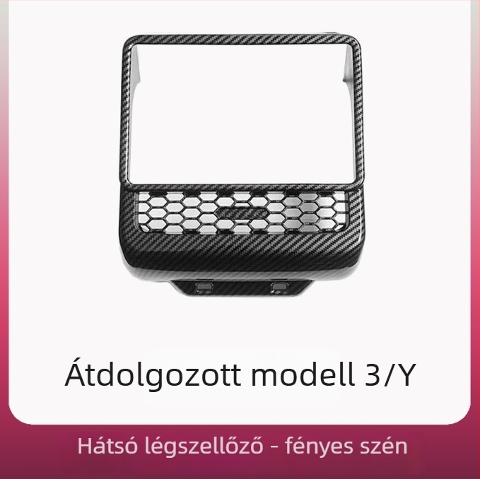 Model 3 Refresh 3 belső alkatrészek — műanyag, ragasztós középkonzol védelem