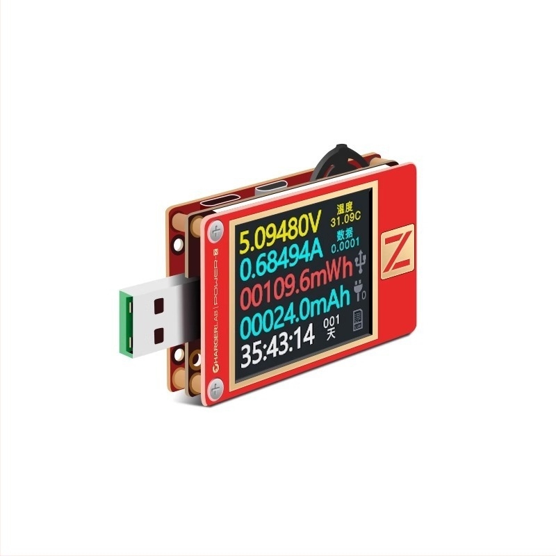 POWER-Z USB töltésesztelő, feszültség- és áramerősségmérő, gyors töltés teljesítmény, MFi detektor, PD szimulátor KT002