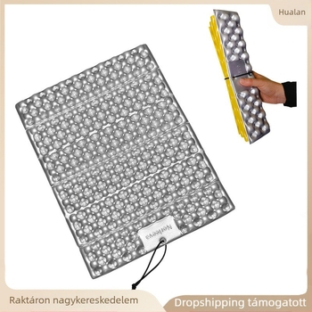 Összecsukható kemping matrac flanel anyagból, egy személyre, zárt cellás hab, súly 1,0 kg