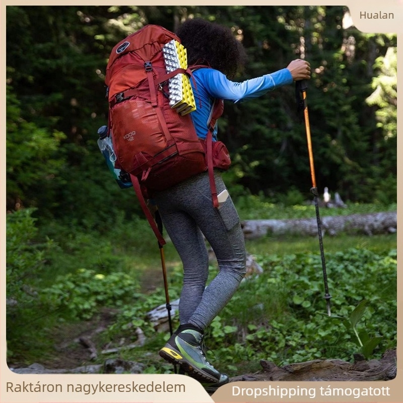 Összecsukható kemping matrac flanel anyagból, egy személyre, zárt cellás hab, súly 1,0 kg