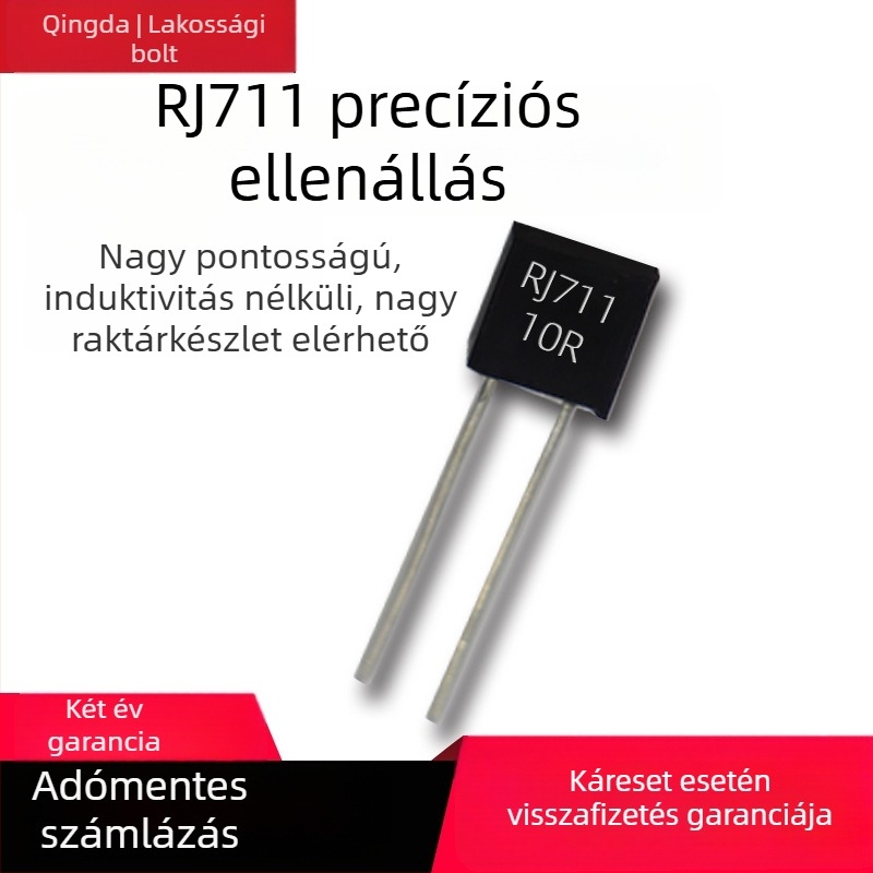 RCK02A precíziós fémfólia ellenállás, 0.25W, 75Ω/249Ω/250Ω/300Ω/500Ω, 0.01% tolerancia, PTC hőmérséklet-koefficienciens