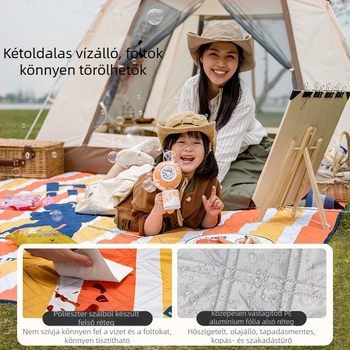 Ultrahangos nedvességálló piknik matrac, pongee anyag, 100% poliészter, 2 mm vastagság, súly 940–1400 g, 3–6 személynek