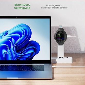 Type-C PD USB-tesztelő, DC digitális voltmérő, ampermérő és teljesítménymérő