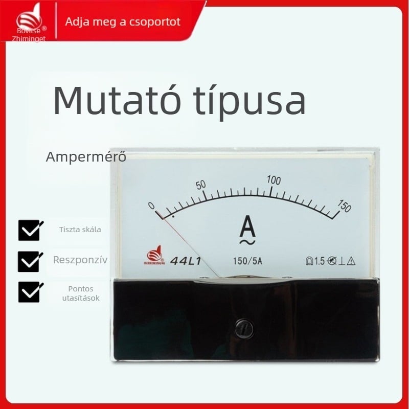 Indicate 44L1 sorozat mutatókészülékek: ampermérő, voltmérő, frekvenciamérő, teljesítménymérő digitális kijelzővel