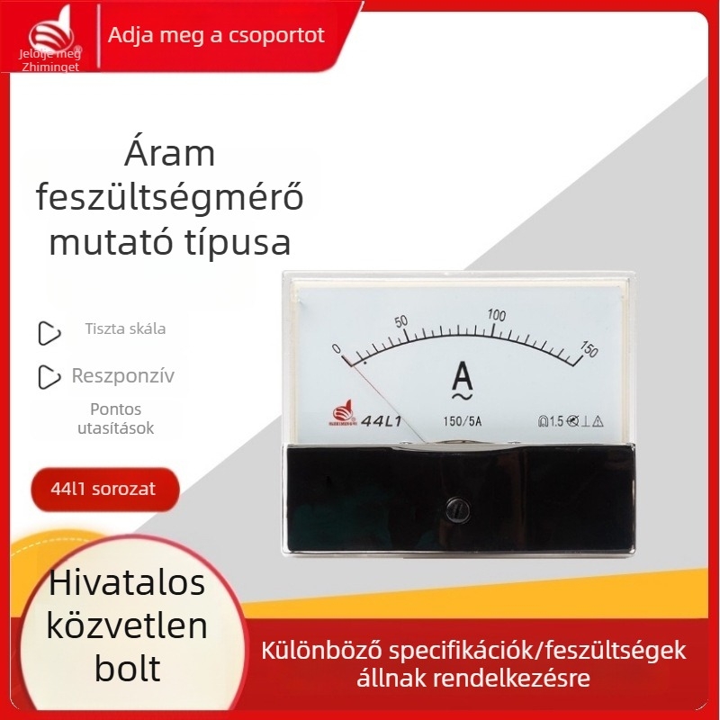 Indicate 44L1 sorozat mutatókészülékek: ampermérő, voltmérő, frekvenciamérő, teljesítménymérő digitális kijelzővel