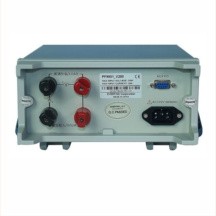 PF9800 Multifunkcionális elektromos paraméter mérő készülék, modell 9800 — Feszültségtartomány: 5–75V/150V/300V/600V; Áramtartomány: 10mA–20A; Pontosság: ±(0,4% olvasás + 0,1% tartomány + 1 számjegy)