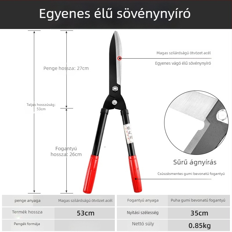 CPAI kertészeti olló – fűnyírásra, sövényre és ágak vágására