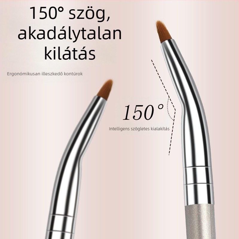 Ancaina nyolcrészes szemsmink ecsetkészlet, szintetikus sörtékkel, műanyag nyéllel, teljes hossz 145 mm, sörték hossza 5 mm