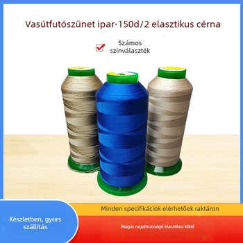 Nylon elasztikus zsinór ruházathoz és kötött anyagokhoz, jóga ruhák varrógépeivel használható — márka Locomotive hundred needles