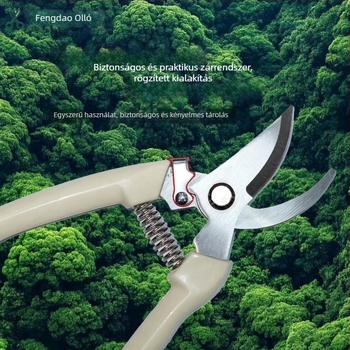 Ágvágó olló (rozsdamentes acél, gyümölcsfa metszés, raktáron)