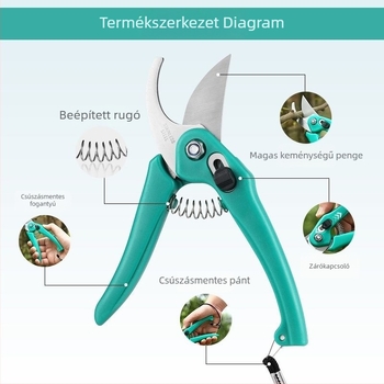 Kertészeti metszőolló, DX modell, erőfeszítést spóroló, kompakt és kényelmes a gallyakhoz