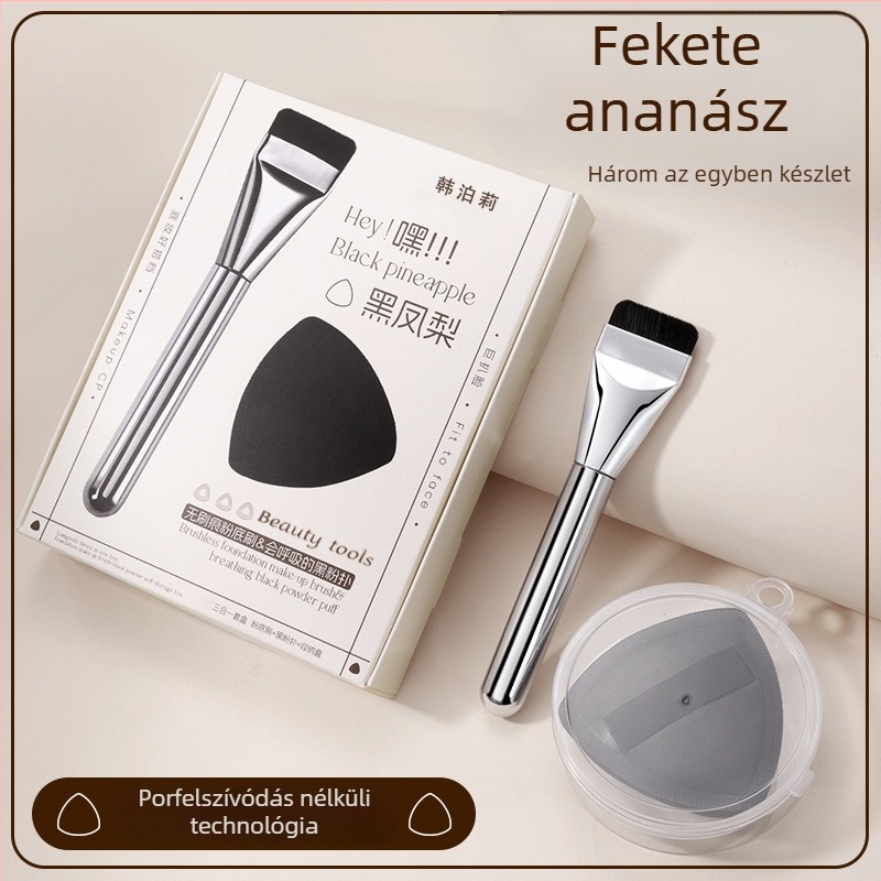 Kezdőknek szánt alapozó ecset készlet — sík fej, pudrát megtakarító, korrektor ecsetek