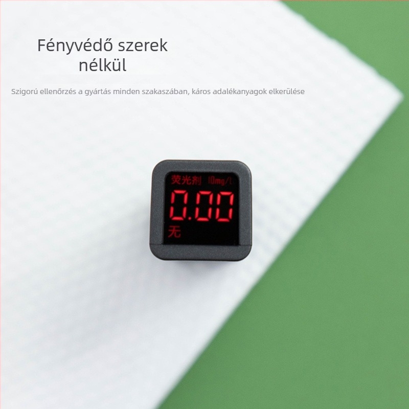 Kozmetikai gyapot egyszer használatos arctörlő kendők, vastag textúrájú, gyöngyház hatású, 1 réteg, 75 db, 260 g