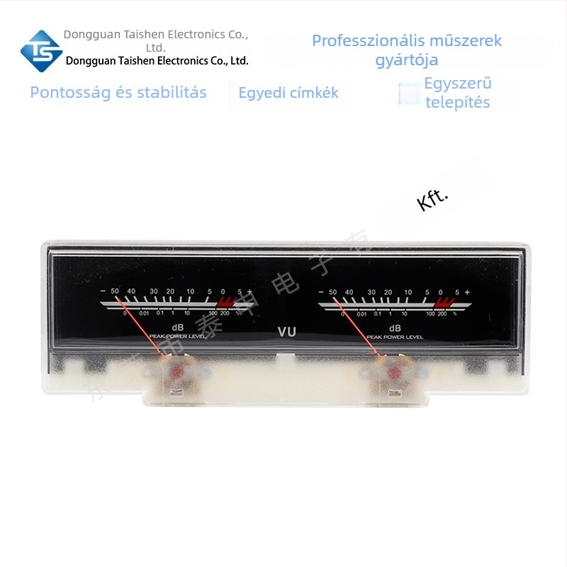 TS VU szintmérő P-78WTC-BGB-S0624 erősítők és audio berendezésekhez, nagy pontosságú háttérvilágítású kijelző