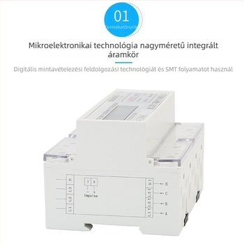 DTSU5881 DIN-sínre szerelt háromfázisú 4-vezetékes wattóramérő LCD kijelzővel