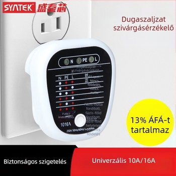 Aljzatteszter áramkör-észleléssel, szivárgásméréssel és multifunkcionális polaritás- és fázisdetektorral