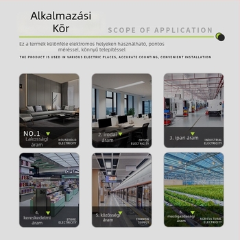 101 LCD egyfázisú elektromos mérő, alacsony energiafogyasztás, hosszú élettartam, kis hibaarány, átlátszó wattórás mérő