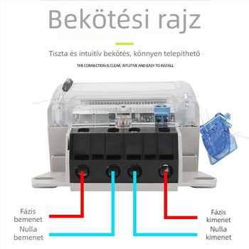 101 LCD egyfázisú elektromos mérő, alacsony energiafogyasztás, hosszú élettartam, kis hibaarány, átlátszó wattórás mérő