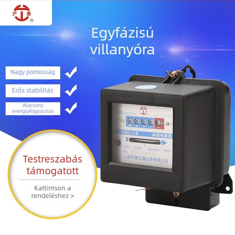 DD862 egyfázisú mechanikus energia-mérő – nagy precizitású