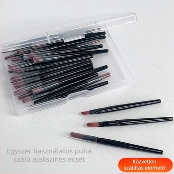 Ajak ecset mesterséges rostával, dobozos készlet, 30 darab, műanyag nyél, teljes hossz 7,5 cm
