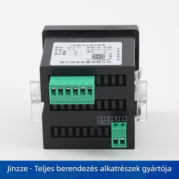 Háromfázisú digitális ampermérő JZ72-3I, pontosság 0,5%, referenciafeszültség 380/110 VAC, LED kijelző, maximális áram 5 A