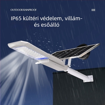 Ocean napelemes utcai lámpa IP65 vízálló, 100W, 6V, 12–16 órás üzemidő