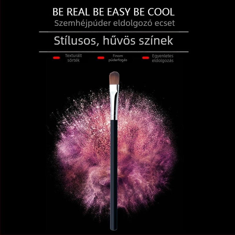 Mini hordozható lapos fejű szemhéjfesték ecset és ajak ecset – smink eszköz