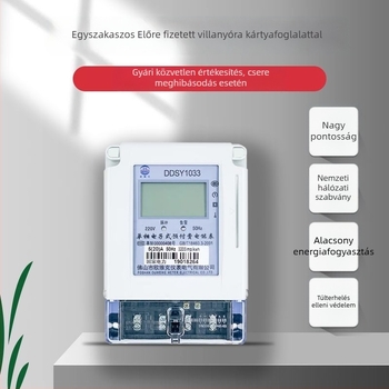 Bérleményekhez készült okos Bluetooth árammérő, telefon QR-kód beolvasásával és távoli előrefizetett kontroll az alkalmazáson keresztül